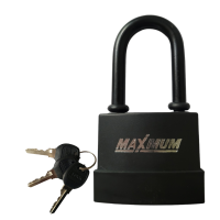 Замок навесной всепогодный 70 мм, с длинным ушком, автоматическое запирание, "MAXIMUM"MX 6133 (3480)