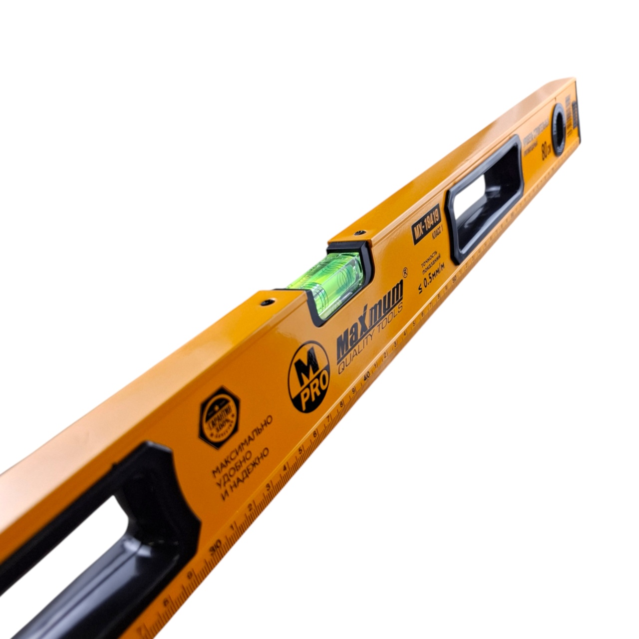 уровень строительный 80 см магнитный, противоударный, "maximum" mx 18419 оптом